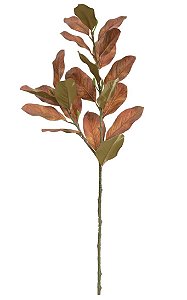 Planta Artificial Galho Magnolia Real Ttoque X21 (ocre outono) 1,1m