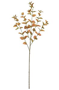 Planta Artificial Galho Eucalipto Real Toque X73 (ocre outono) 90cm