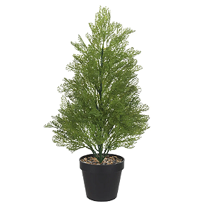 Planta Artificial Folhagem Pinheiro C/Pote Plástico X70 (verde) 49cm