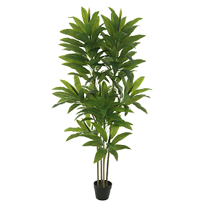 Planta Artificial Dracena Real Toque C/Pote X158 (verde) 1,6m