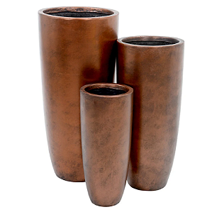 Vaso Fibrocimento C/3 UNI (cobre) 71cm