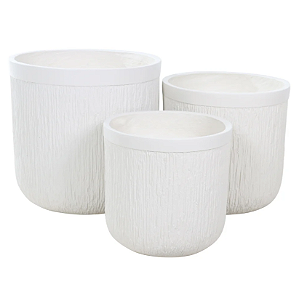 Vaso Fibrocimento C/3 UNI (off white) 39cm