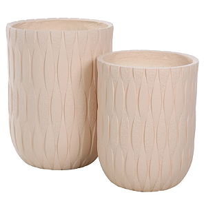 Vaso Fibrocimento C/2 UNI (bege) 48cm