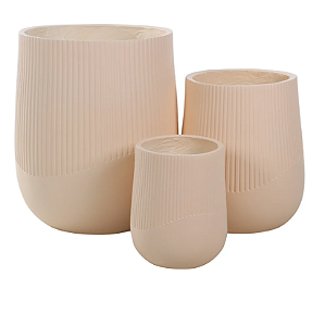 Vaso FibroCimento C/3 UNI (bege) 54cm