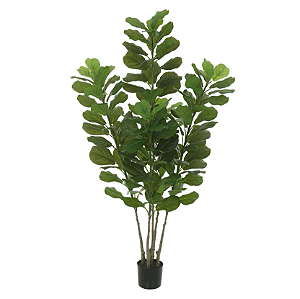 Planta Artificial Ficus Lyarata Real Toque C/Pote X142 (verde) 1,75m