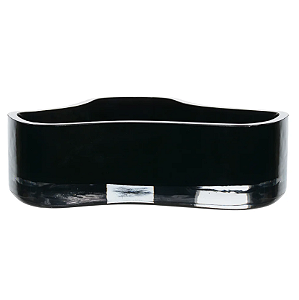 Centro De Mesa VIidro Organico (preto transparente) 8,5cm 27d