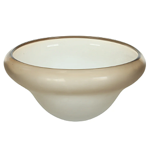 Centro De Mesa Vidro (bege escuro matte) 12,5X29X26cm