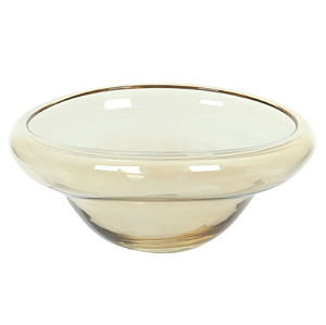 Centro De Mesa Vidro (bege escuro luster) 12,5X29X26cm
