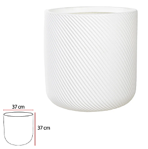 Vaso Polipropileno Genebra (branco) 37cm