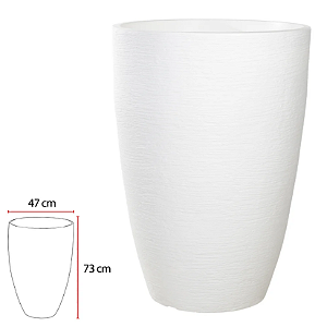 Vaso Polipropileno Veneza (branco) 73X47cm