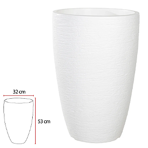 Vaso Polipropileno Veneza (branco) 53X32cm