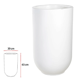 Vaso Polipropileno San Marino (branco) 63X39cm