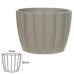 Vaso Moranga Polipropileno (cinza) 8,5X12cm