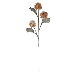 Planta Artificial Mamona Eva X3 (ocre) 90cm