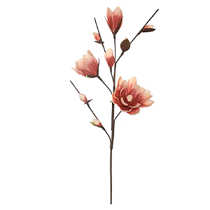 Planta Artificial Haster Magnolia Eva X8 (salmon) 87cm
