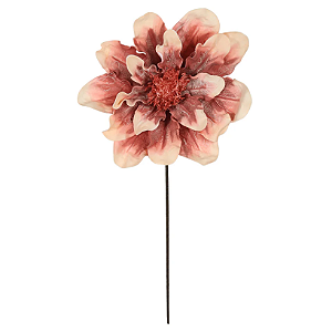 Planta Artificial Haster Flor Eva (salmao) 90cm