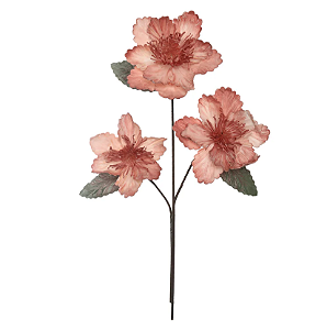 Planta Artificial Haster Flor Eva X3 (pessego) 86cm