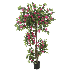 Planta Artificial Arvore Bougainville C/Pote X270 (rosa) 1,5m