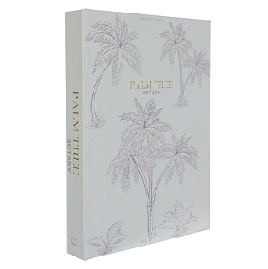Caixa Livro Mdf Palmeiras (off white) 31,5X23X4cm