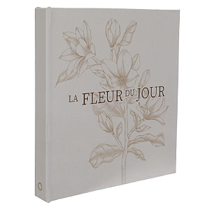 Caixa Livro Mdf La Fleur (bege) 25X23X3cm