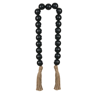 Colar Decorativo Madeira (preto) 1,09m