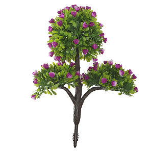 Planta Artificial Arvore Bonsai C/Flor Plastico X73 (beaty) 25cm