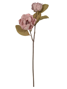 Planta Artificial Magnolia Eva X2 Rosa Outono 88cm
