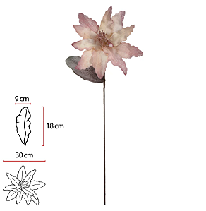 Planta Artificial Magnolia Eva (rosa bege) 85cm