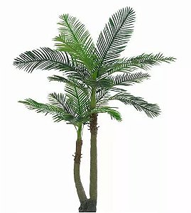 Planta Árvore Artificial Palmeira Real Toque Verde 2,2m