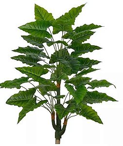 Planta Árvore Artificial Philodendron Verde 3 Troncos 90cm