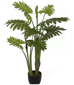 Planta Árvore Artificial Philodendron Verde 1m