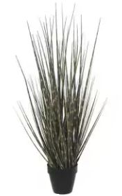 Arranjo Grass Artificial Marrom Listras Verde 69cm