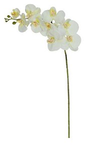 Haste Flor Artificial Orquídea Phalaenopsis Real Toque X9 3D 93cm