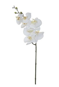 Haste Flor Artificial Orquídea Phalaenopsis Real Toque X7 63cm