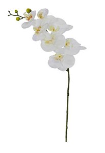 Haste Flor Artificial Orquídea Phalaenopsis Real Toque X7 73cm