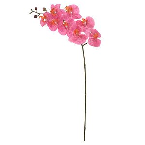 Haste Flor Artificial Orquídea Phalaenopsis Rosa 90cm