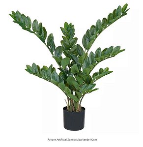 Planta Árvore Artificial Zamioculca Verde 90cm