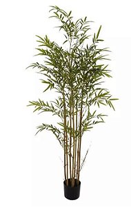 Planta Árvore Artificial Bambu Verde 1,5m