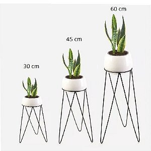 Kit 3 Suportes para Vasos de Plantas