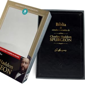 BÍBLIA DE ESTUDOS E SERMOES DE SPURGEON -PRETA
