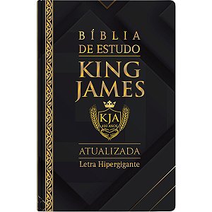 BÍBLIA KING JAMES ATUALIZADA - LETRA JUMBO - CAPA ARABESCO PRETA