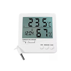 Termo-Higrômetro Digital Incoterm 7663 - com alarme, relógio e cabo extensor