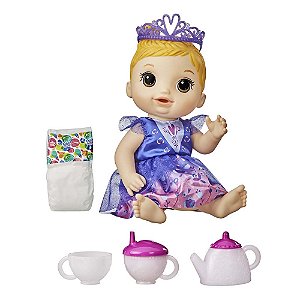 Boneca Baby Alive Bebê Chá De Princesa Loira F0031 Hasbro