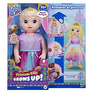 Boneca Baby Alive Que Cresce Princesa Ellie 75 Frases Mattel