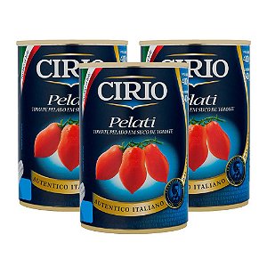 Molho de Tomate Pelado Cirio Pack com 3 Unidades 400g Cada