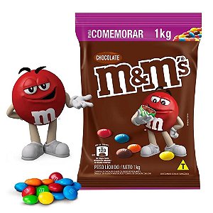 Confeito de Chocolate Ao Leite M&ms Coloridos 1kg Mars