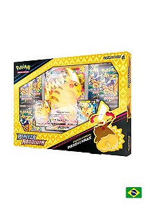 Box Pokémon Coleção Especial Pikachu VMAX - Realeza Absoluta