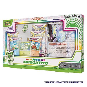 Cards Pokémon - Box Coleção Paldea - Quaxly- Copag