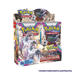 Caixa de Booster Pokemon - Escarlate e Violeta 2 - Evoluções em Paldea