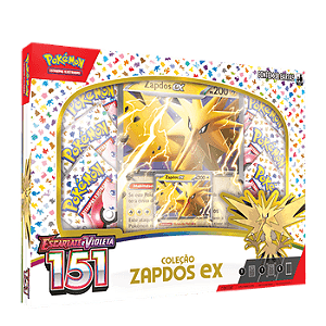 Box Pokémon Coleção 151 Zapdos EX